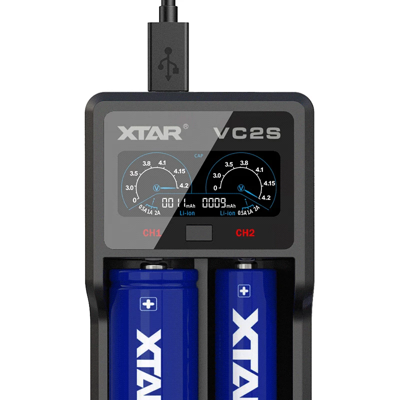 XTAR VC2S USB Battery Charger